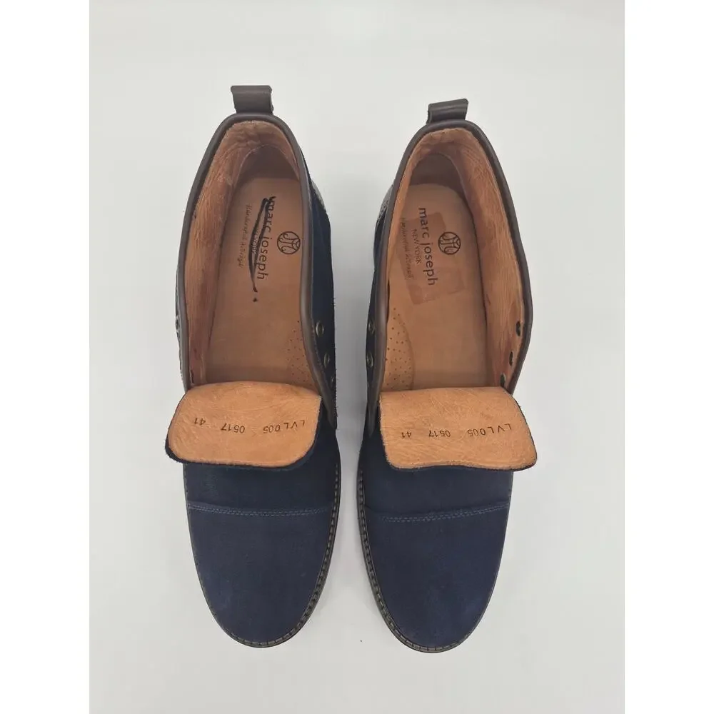 Marc Joseph New York Chukka Boots Men’s Size 41 Navy Brown Suede Leather